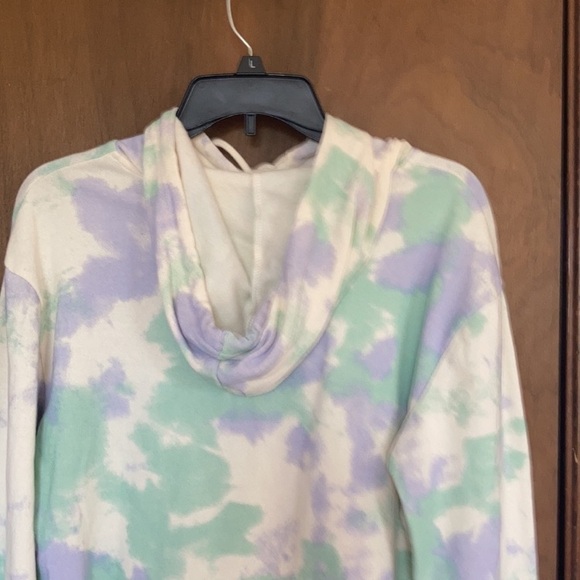 Relisted Be the change sun graphic tie dye print hoodie SM juniors - Picture 7 of 11